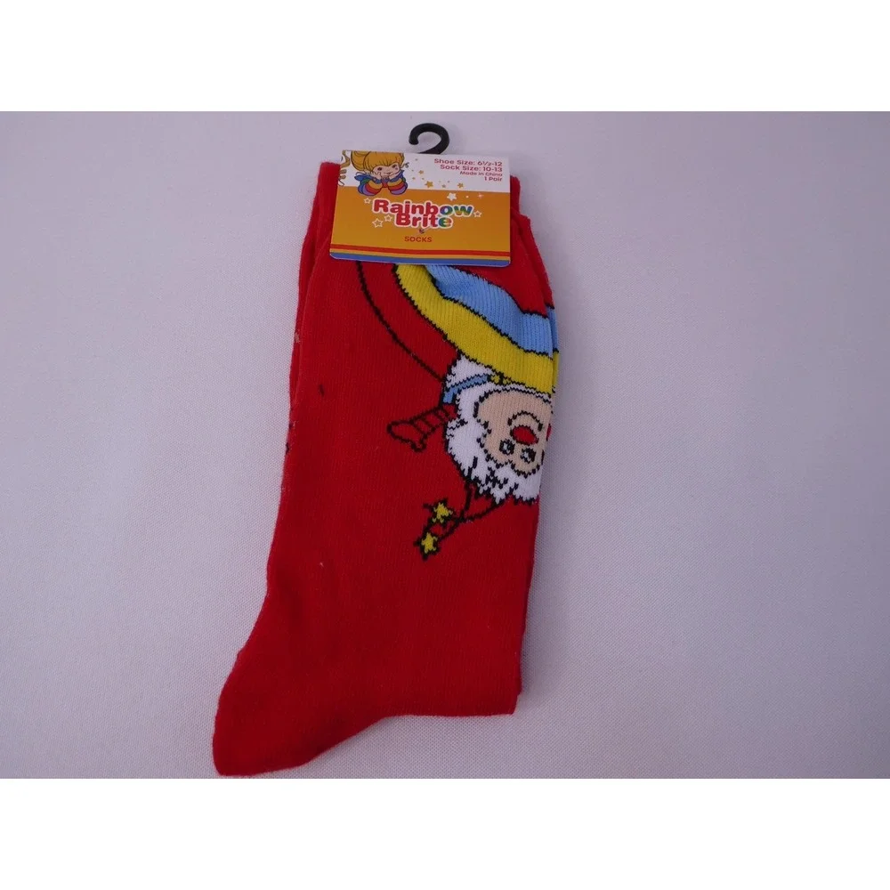 New Rainbow Brite Twink Women's Socks Shoe Size 6 1/2-12 Sock Size 10-13